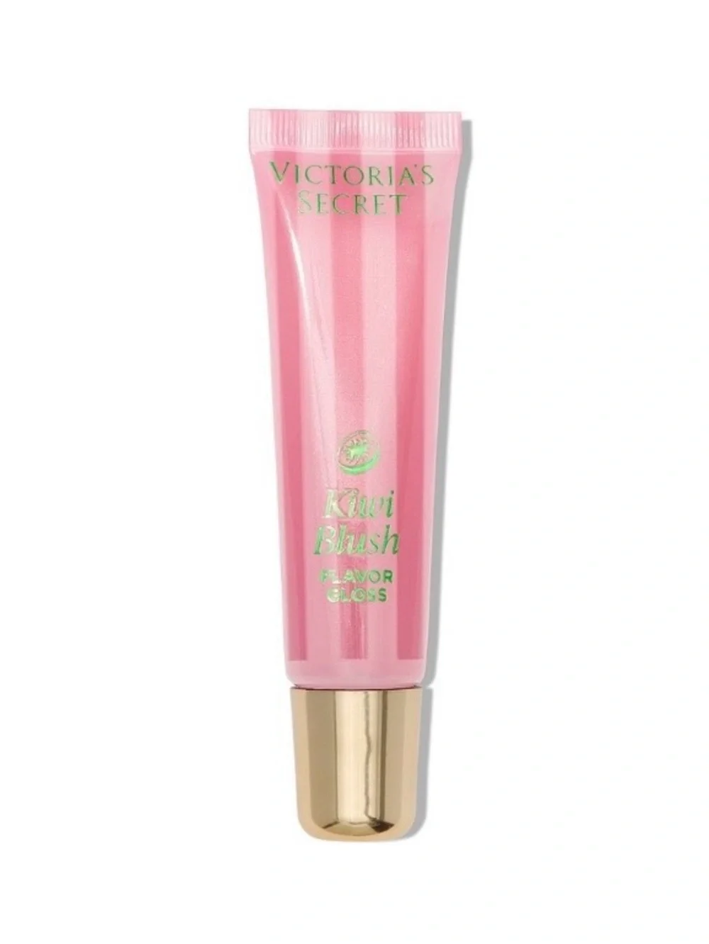 Victoria's Secret Kiwi Blush Lip Gloss - Light Pink with Gold Cap